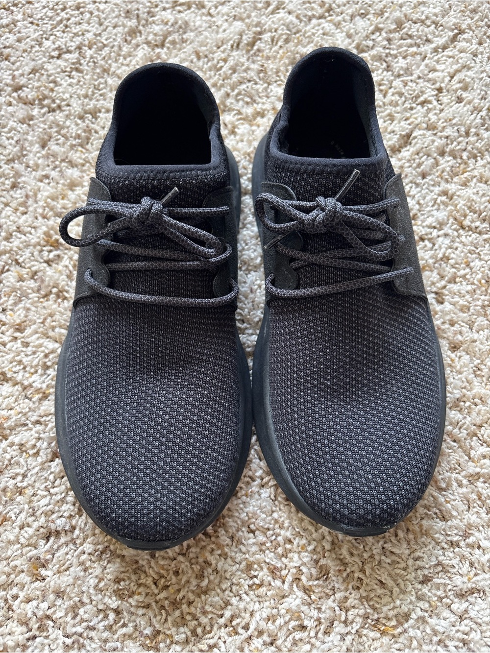 Vessi Everyday Waterproof Knit Sneakers Black Womens Size 9 Minimalist Travel